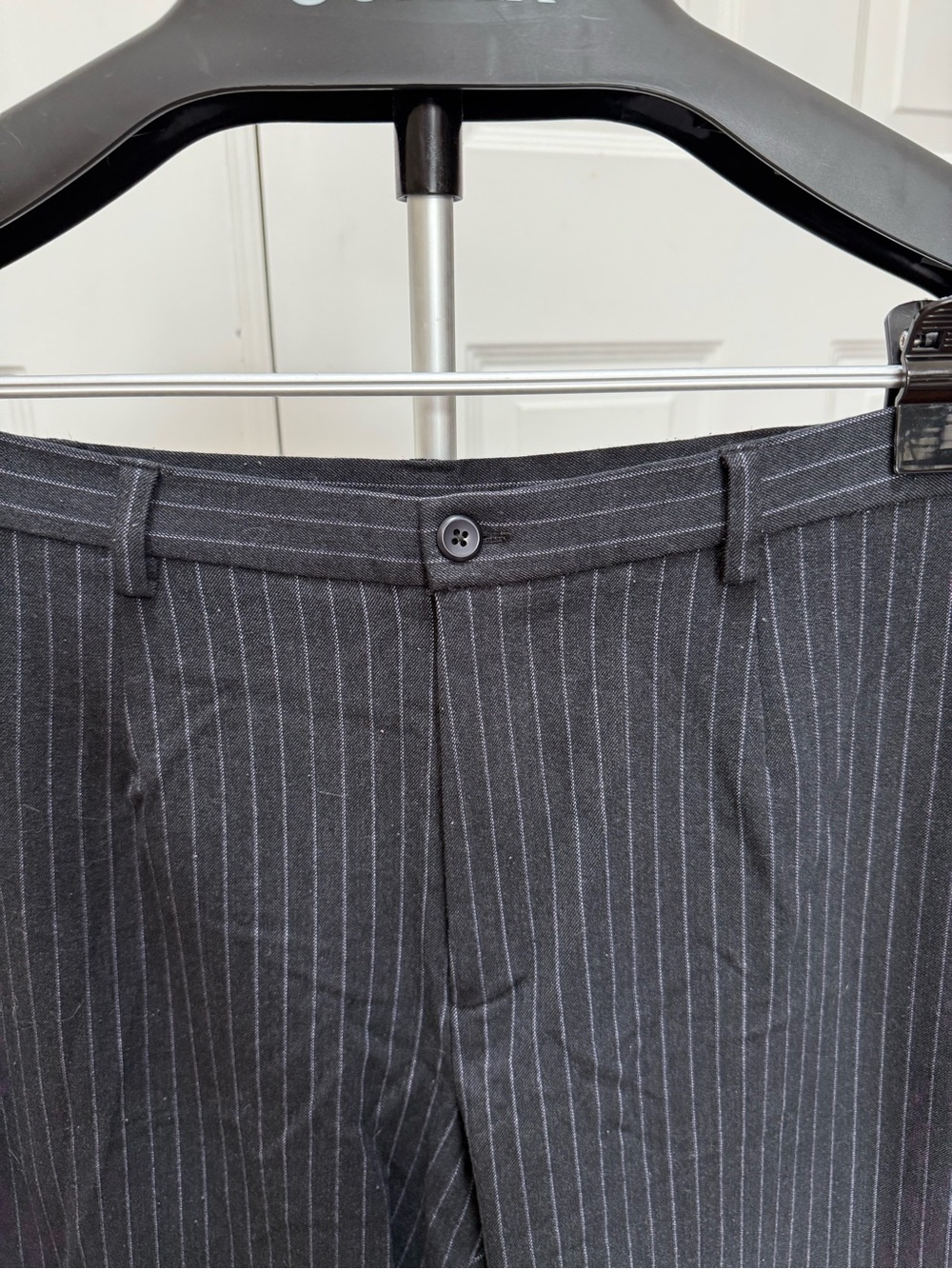 Rafaella Black Pinstripe Career Trousers - Picture 3 of 5